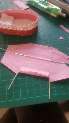 La capote également avec du papier Japonais et doublé