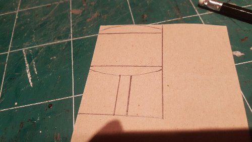 La hotte j ai commencé par la dessiner